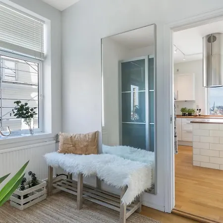 Stor 3-roms Med Utsikt شقة تروندهايم