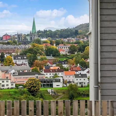 Stor 3-roms Med Utsikt شقة تروندهايم